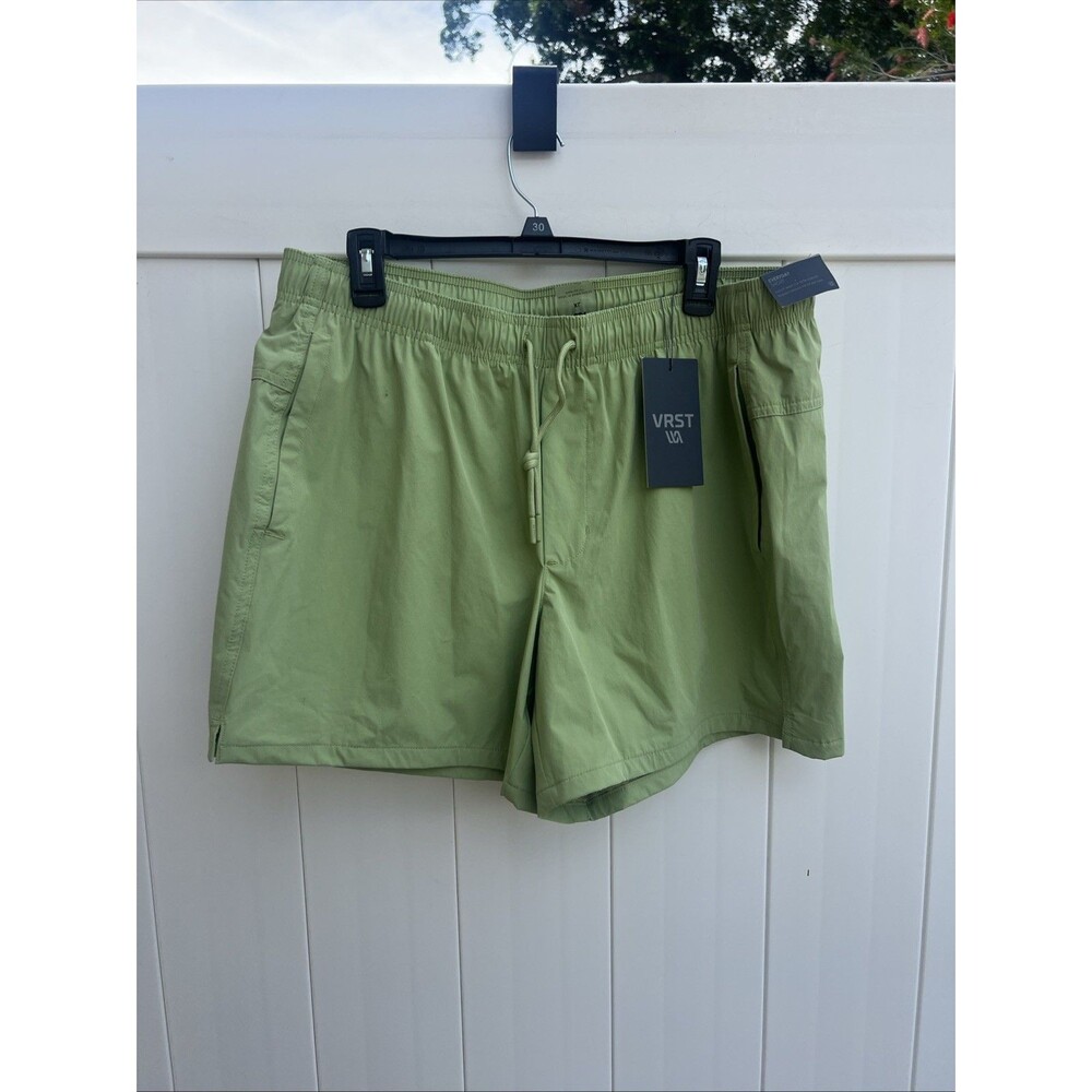 VRST MENS XL 5" Inseam Nylon Everyday Shorts Green Lined New NWT